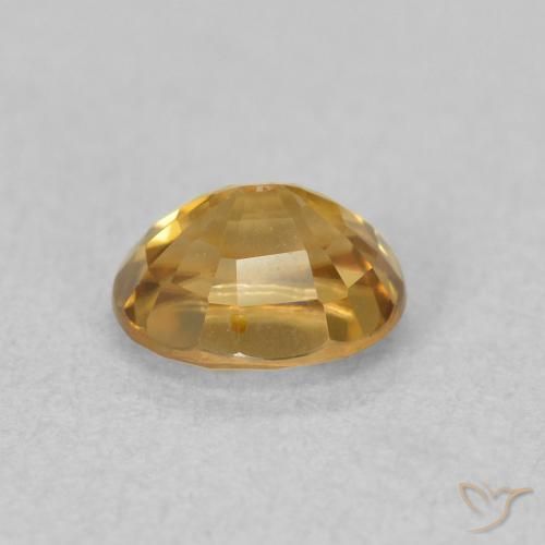 Circón Dorado natural de 1.11 ct, Ovalada, VVS-VS