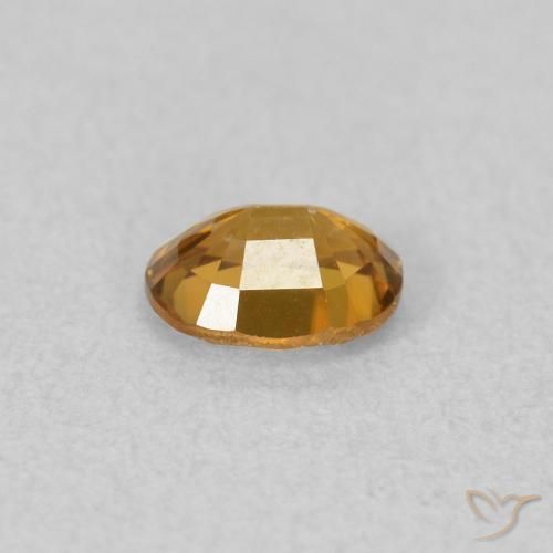 Circón Naranja medio natural de 0.58 ct, Ovalada, VVS-VS