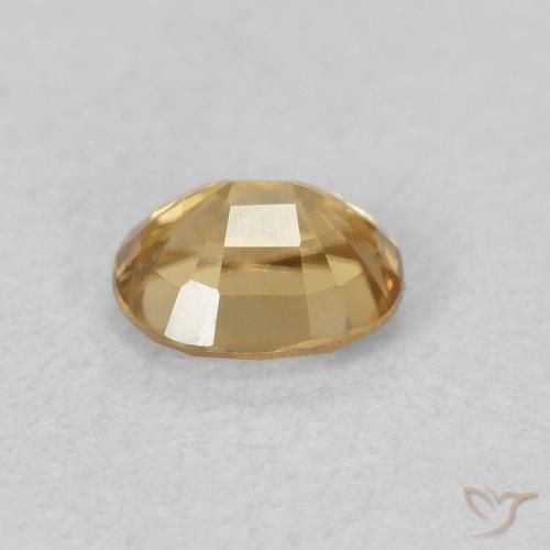 Circón Dorado natural de 0.63 ct, Ovalada, VVS