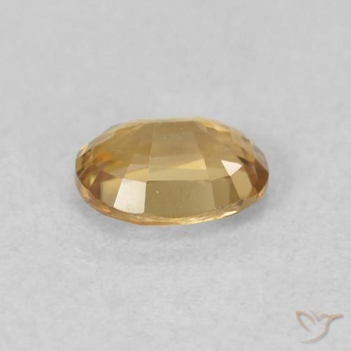 Circón champaña natural de 0.63 ct, Ovalada, VVS