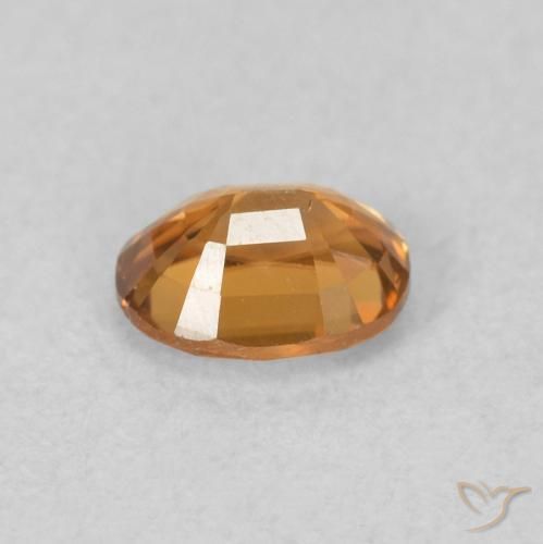 Circón Naranja medio natural de 0.65 ct, Ovalada, VVS