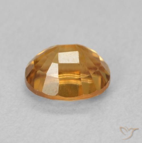 Circón Marrón naranja natural de 1.04 ct, Ovalada, VS