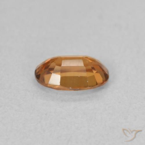 Circón Marrón naranja natural de 0.64 ct, Ovalada, VVS
