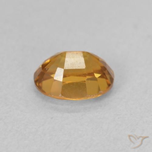 Circón Naranja medio natural de 1.07 ct, Ovalada, VVS