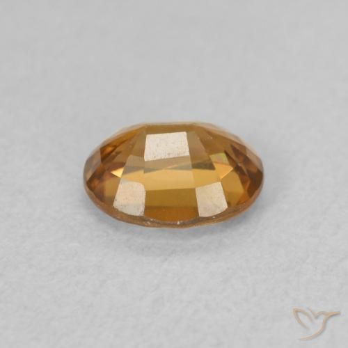 Circón Naranja medio natural de 0.94 ct, Ovalada, VVS