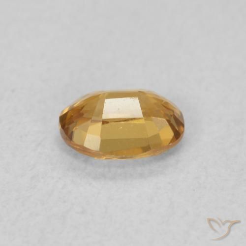 Circón Marrón-oro natural de 0.57 ct, Ovalada, VVS