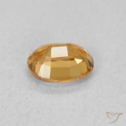 Circón Naranja medio natural de 0.62 ct, Ovalada, VVS