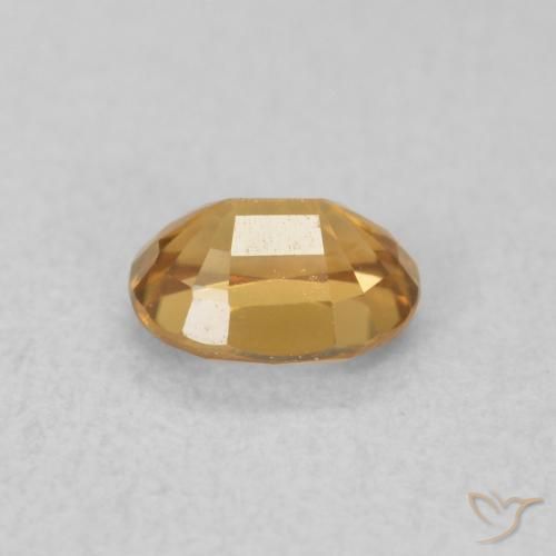 Circón Naranja medio natural de 0.62 ct, Ovalada, VVS