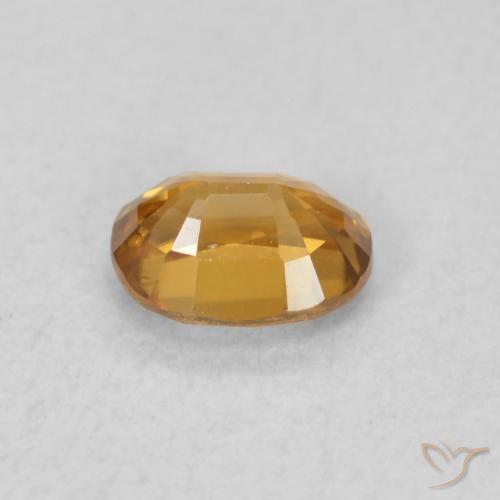 Circón Marrón naranja natural de 0.63 ct, Ovalada, VVS