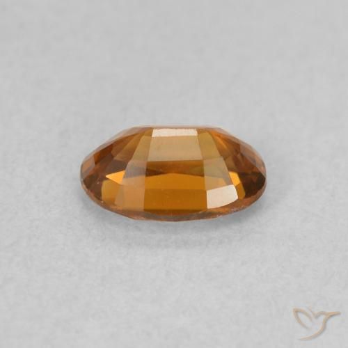 Circón Naranja medio natural de 0.80 ct, Ovalada, VVS