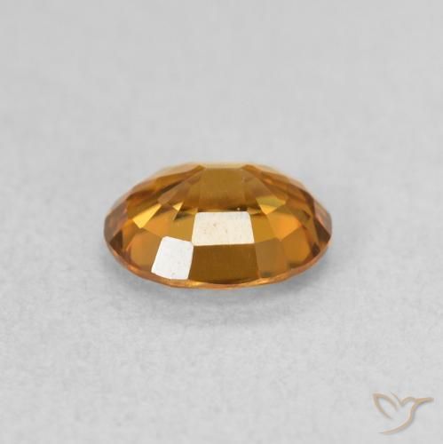 Circón Naranja marrón natural de 0.94 ct, Ovalada, VVS