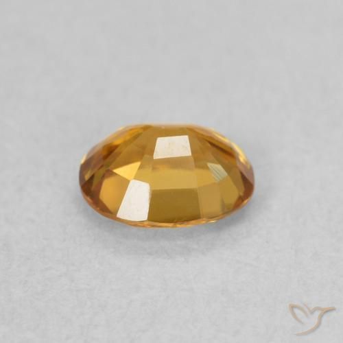 Circón Marrón-oro natural de 0.58 ct, Ovalada, VVS