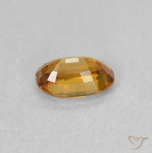 Circón Naranja medio natural de 0.74 ct, Ovalada, VVS