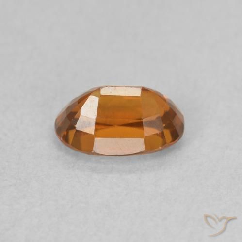 Circón Naranja fuego natural de 0.85 ct, Ovalada, VVS