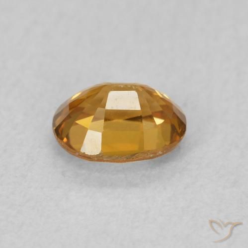 Circón Marrón-oro natural de 0.66 ct, Ovalada, VVS-VS