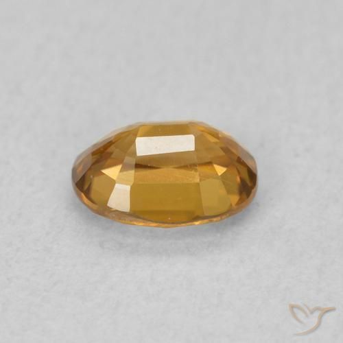 Circón Naranja dorado natural de 0.62 ct, Ovalada, VVS