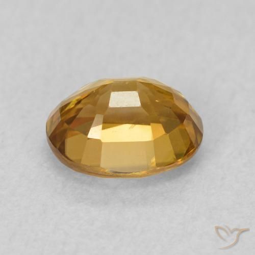 Circón Dorado natural de 1.07 ct, Ovalada, VS