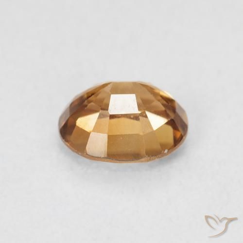 Circón Naranja medio natural de 0.96 ct, Ovalada, VVS