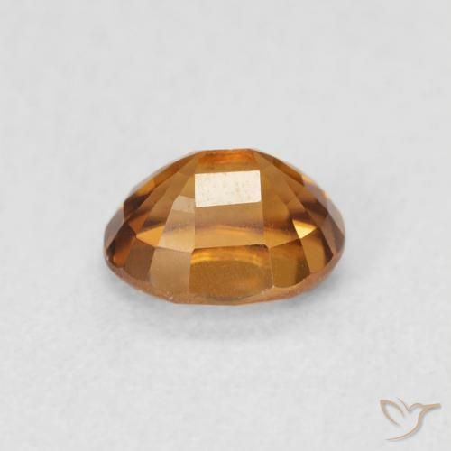 Circón Naranja medio natural de 1.02 ct, Ovalada, VVS-VS