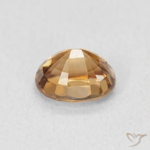 Circón Naranja medio natural de 1.06 ct, Ovalada, VS