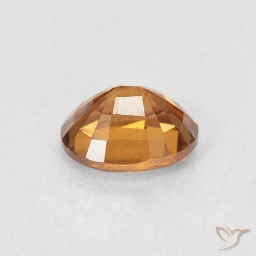 Circón Marrón naranja natural de 1.02 ct, Ovalada, VS