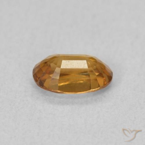 Circón Naranja óxido natural de 0.70 ct, Ovalada, VVS-VS