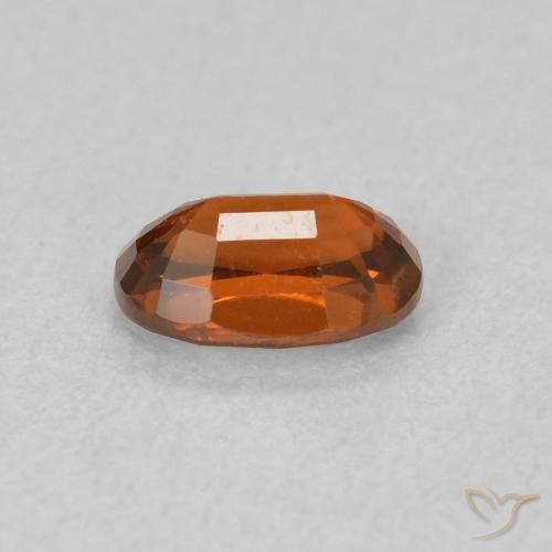 Circón Naranja rojizo natural de 0.82 ct, Ovalada, VVS-VS