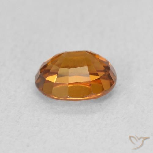 Circón Naranja terroso natural de 0.99 ct, Ovalada, VVS-VS