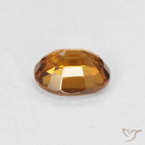 Circón Naranja medio natural de 1.00 ct, Ovalada, VVS-VS