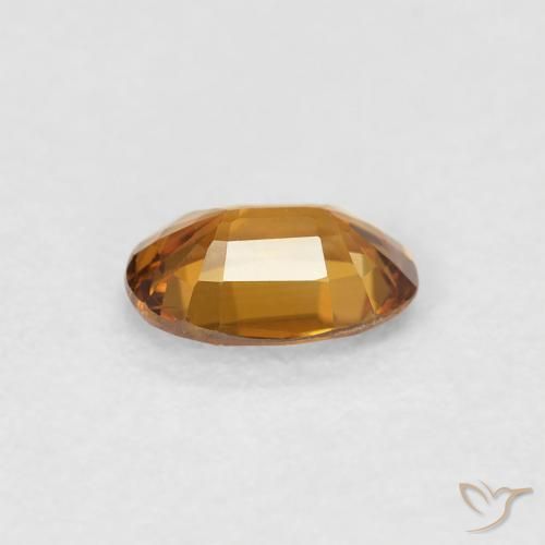 Circón Naranja medio natural de 0.69 ct, Ovalada, VVS-VS