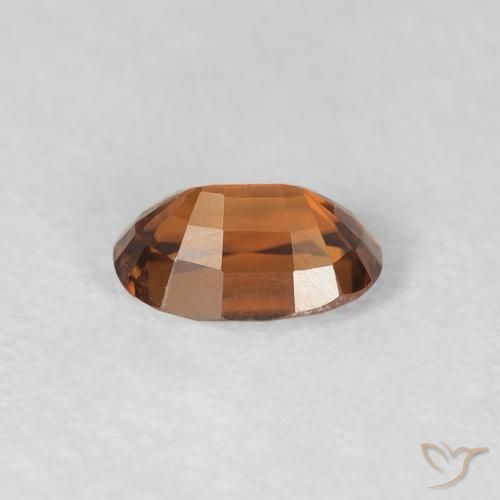 Circón Naranja medio natural de 0.78 ct, Ovalada, VVS
