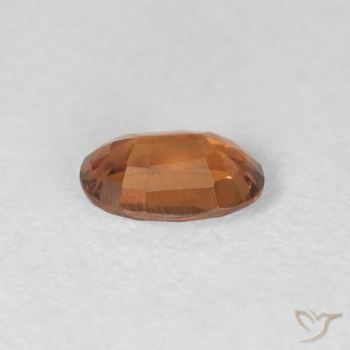 Circón Naranja terroso natural de 0.69 ct, Ovalada, VVS
