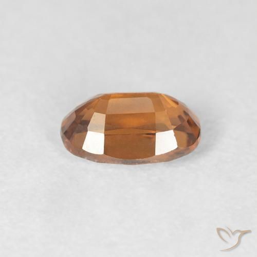 Circón Naranja medio natural de 0.86 ct, Ovalada, VVS