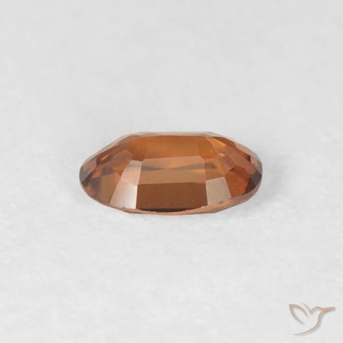 Circón Naranja medio natural de 0.67 ct, Ovalada, VVS