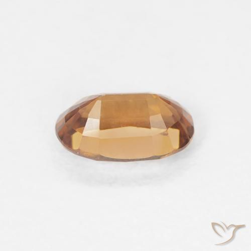Circón Naranja medio natural de 0.73 ct, Ovalada, VVS