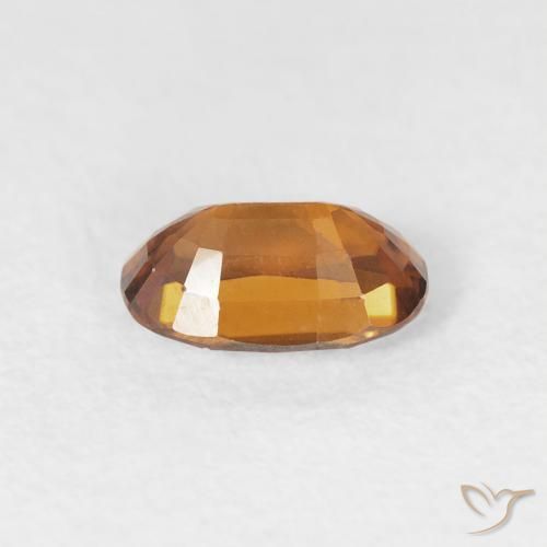 Circón Naranja terroso natural de 0.76 ct, Ovalada, VVS