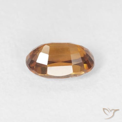Circón Naranja medio natural de 0.84 ct, Ovalada, VVS