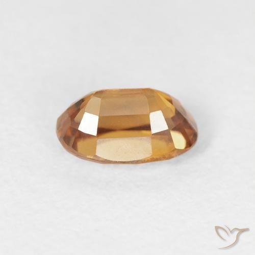 Circón Marrón naranja natural de 0.83 ct, Ovalada, VVS