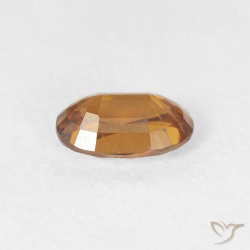 Circón Marrón naranja natural de 0.71 ct, Ovalada, VVS