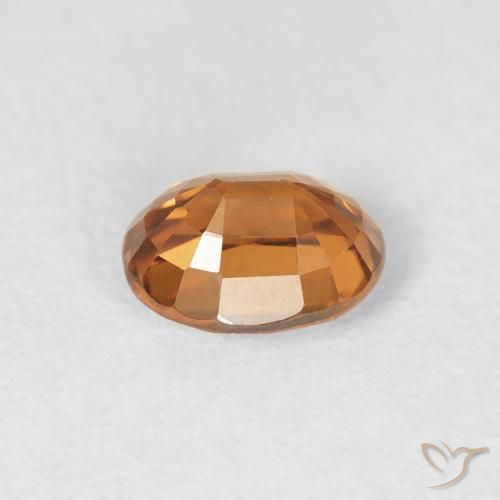 Circón Naranja medio natural de 1.00 ct, Ovalada, VS