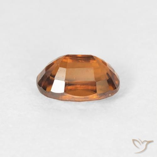 Circón Naranja terroso natural de 0.93 ct, Ovalada, VVS-VS