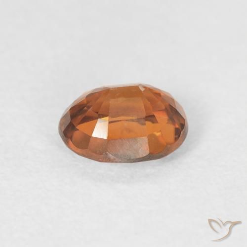 Circón Naranja medio natural de 1.00 ct, Ovalada, VVS-VS