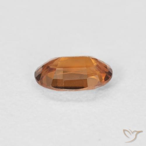 Circón Naranja terroso natural de 0.68 ct, Ovalada, VVS