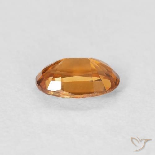 Circón Naranja terroso natural de 0.73 ct, Ovalada, VVS