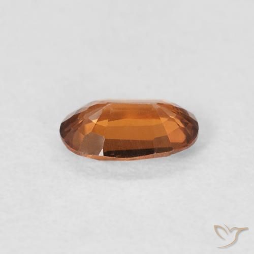 Circón Naranja medio natural de 0.66 ct, Ovalada, VVS-VS