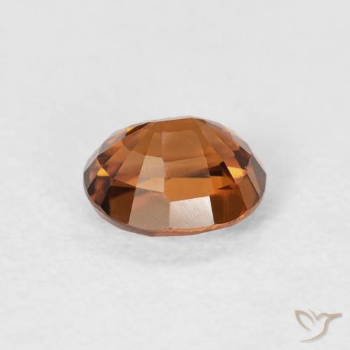 Circón Naranja medio natural de 1.12 ct, Ovalada, VVS-VS