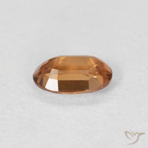 Circón Naranja medio natural de 0.73 ct, Ovalada, VVS