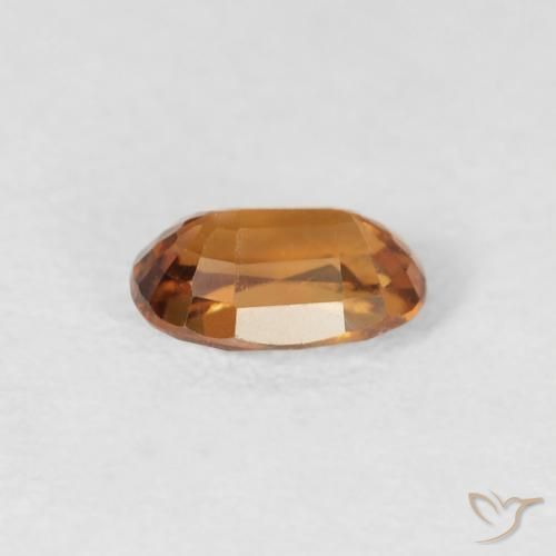 Circón Naranja medio natural de 0.74 ct, Ovalada, VS