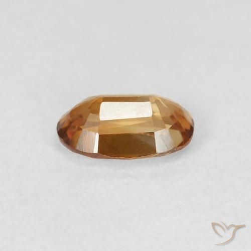 Circón Naranja medio natural de 0.73 ct, Ovalada, VVS-VS