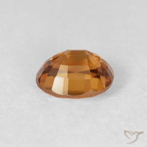 Circón Marrón naranja natural de 1.09 ct, Ovalada, VVS-VS